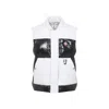 Casablanca Color-block Black Down Vest With Stand-up Collar In Black
