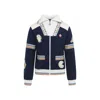 Casablanca Zip-up Sweatshirt In Blue