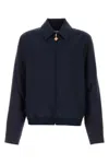 Casablanca Navy Wool Sports Tailoring Jacket In Blue