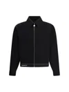 Casablanca Tailored Wool Jacket With Contrasting Logo In Black