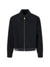 Casablanca Tailored Wool Jacket With Contrasting Logo In Black