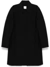 Casablanca Black Jacquard Car Coat In Black