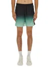 Casablanca Jacquard Football Shorts In Green