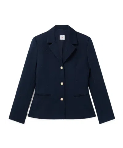 CASABLANCA JACQUARD-KNIT SINGLE-BREASTED JACKET