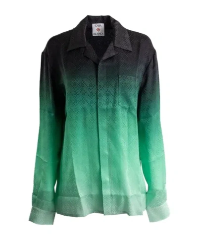CASABLANCA JACQUARD LONG-SLEEVED SHIRT