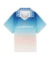 Casablanca Jacquard-monogram T-shirt In Blue