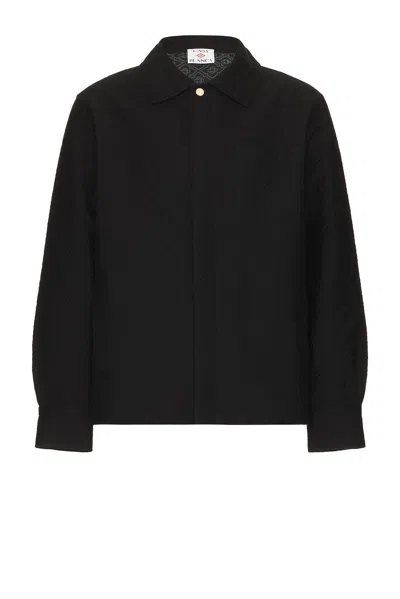Casablanca Jacquard Shacket In  Motif Throughout The Garment