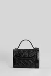 Casablanca Jeanne Mini Shoulder Bag In Black Leather In Black