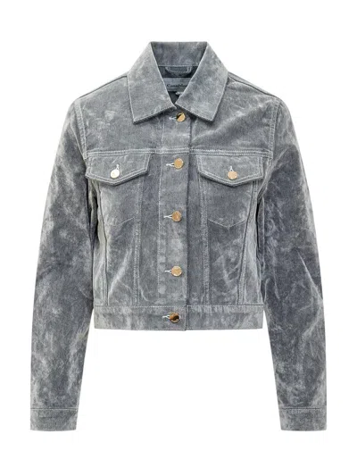 Casablanca Jeans Jacket In Gray