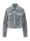 Casablanca Jeans Jacket In Gray