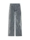 Casablanca Wide-leg Design Cotton Blend Jeans In Peach