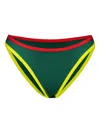 Casablanca Bikini Bottom Elastic Waistband In Green
