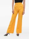 Casablanca Flared Pants With Western Pocket In Yellow