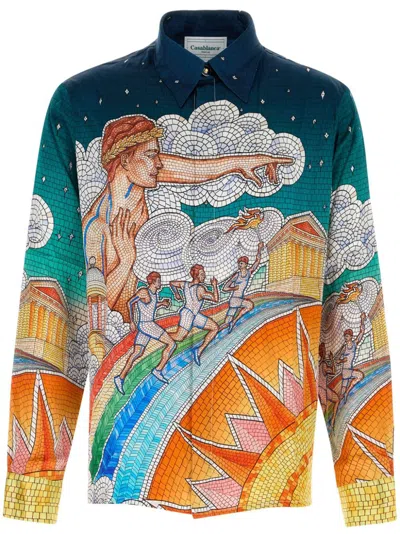 Casablanca Les Jeux De L Univers Shirt In Multicolor