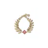 Casablanca Golden Leaves Laurel Bracelet In Gold