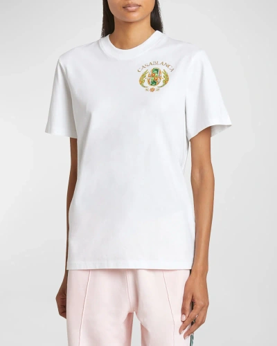 Casablanca Jewels Of Africa Tennis Club Printed Short-sleeve T-shirt In Joyaux Dafrique
