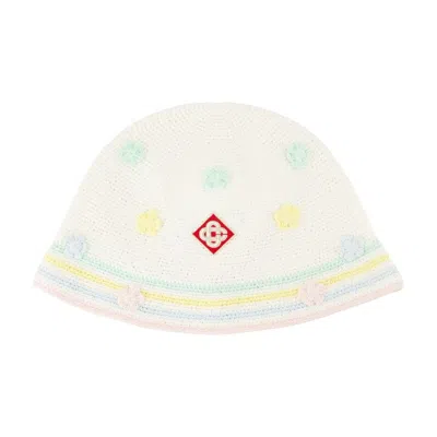 Casablanca Kawaii Crochet Bucket Hat In White