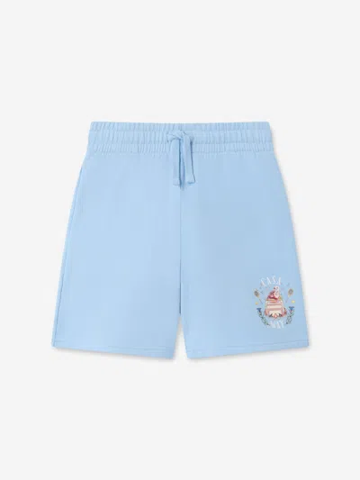 Casablanca Kids Casaway Print Sweatshorts In Blue
