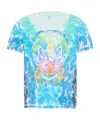 Casablanca Kids Graphic Printed Crewneck T-shirt In Blue