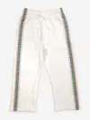 Casablanca Elastic Waist Casual Pants In White