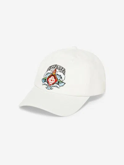 Casablanca Kids Waves Cap In White