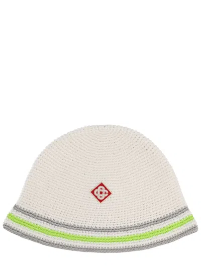 Casablanca Knit Hat With Logo In Multi