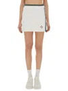 Casablanca Textured Knit Miniskirt Contrast Trim In Multi