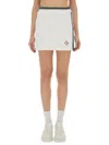 Casablanca Mini Skirt With Monogram In White