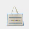 Casablanca Women's Knit Shopper Bag In Yellow