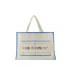 Casablanca Women's Knit Shopper Bag In Yellow