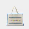 Casablanca Women's Knit Shopper Bag In Yellow