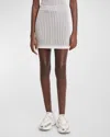 Casablanca Knit Silver Mini Skirt In Silver