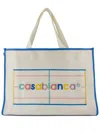 Casablanca Women's Knit Shopper Bag In White