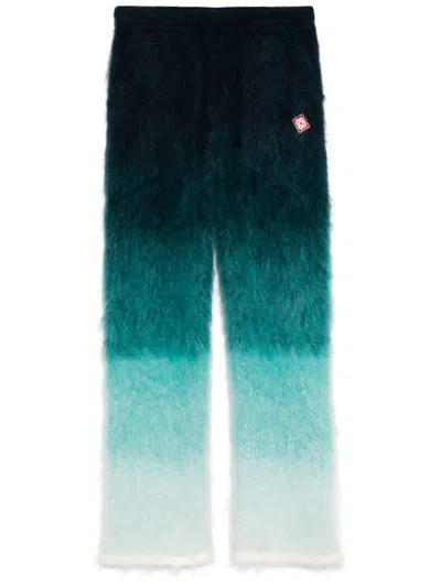 Casablanca Knitted Loose Fit Pants In Blue