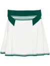 Casablanca Tennis-inspired Draped Cropped Top In Green