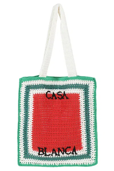 Casablanca Knitted Shopper In Knit Multicolor