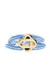 Casablanca Knotted Rope Bracelet In Blue