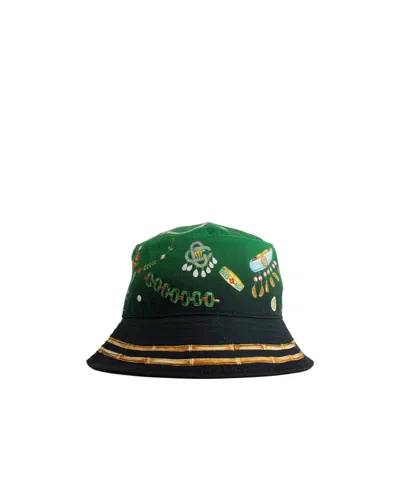 Casablanca La Boite A Bijoux Bucket Hat In Green