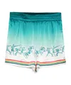 Casablanca La Deesse Du Stade Shorts In Green