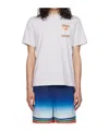 Casablanca La Flamme Du Sport Round-collar T-shirt In White