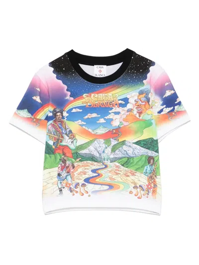 CASABLANCA LA MUSIQUE CROP TOP