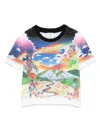 Casablanca Baby T-shirt With Music Graphic Print In Multicolour