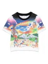 Casablanca Baby T-shirt With Music Graphic Print In Multicolour