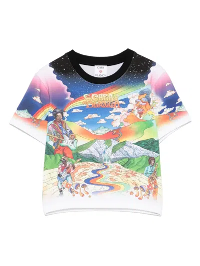 CASABLANCA LA MUSIQUE CROP TOP