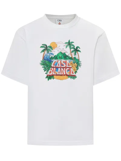 Casablanca Casa Beach Wave Oversized Logo-print Organic