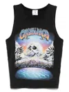 Casablanca La Premonition Printed Baby Tank Top In Black