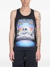 Casablanca Tank Top In Black Cotton