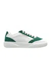 Casablanca Suede Leather Panelled Sneakers In White