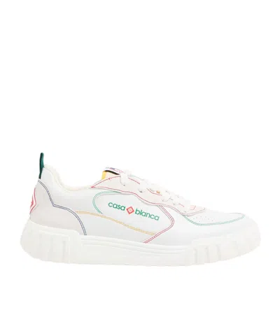 Casablanca Men's Court Sneakers In White
