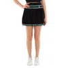 Casablanca Ladies Black Pleated Knit Skirt In Black